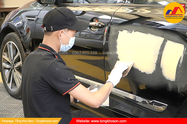 Hướng dẫn cách bả matit sửa chữa ô tô