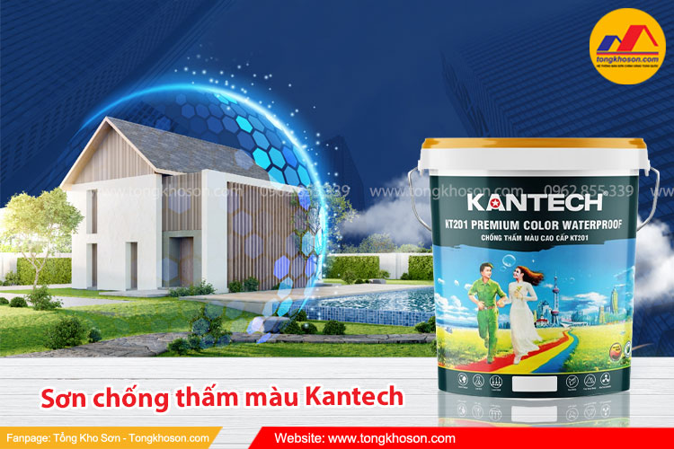 Hướng dẫn thi công sơn chống thấm màu Kantech hiệu quả 