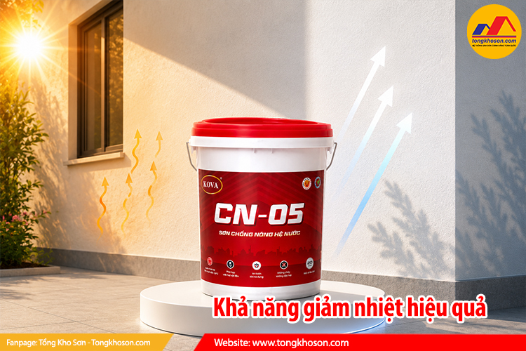 Khả năng giảm nhiệt hiệu quả