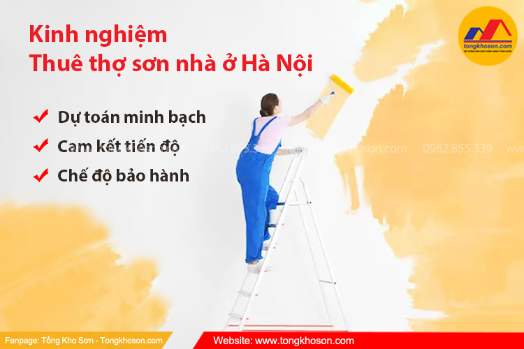 Kinh nghiệm thuê thợ sơn nhà ở Hà Nội bạn cần biết