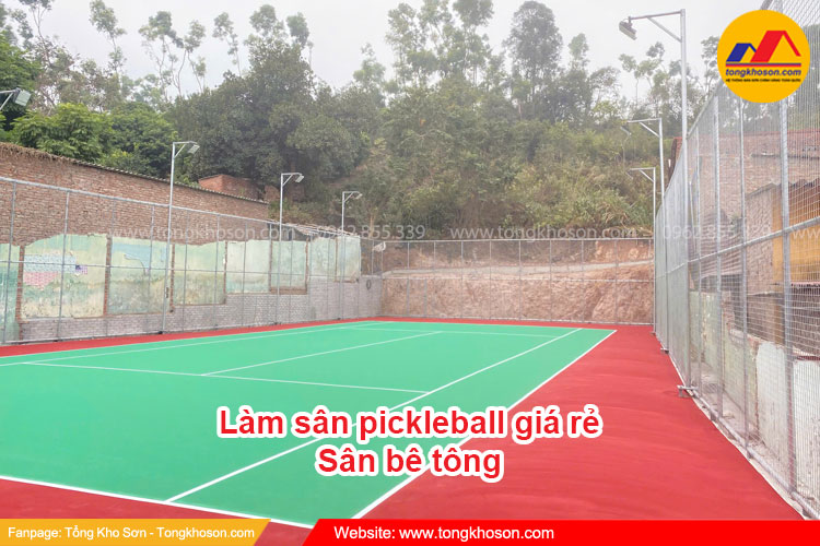 Làm sân pickleball giá rẻ và những điều cần lưu ý