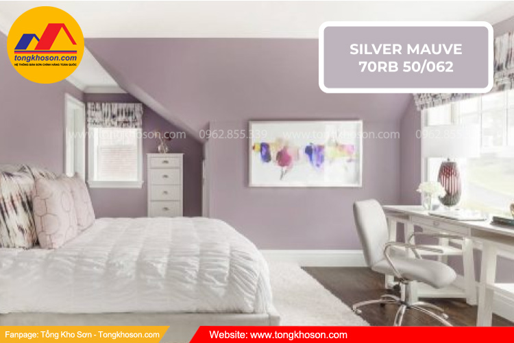 Mã màu sơn Dulux trong nhà đẹp - SILVER MAUVE 70RB 50/062