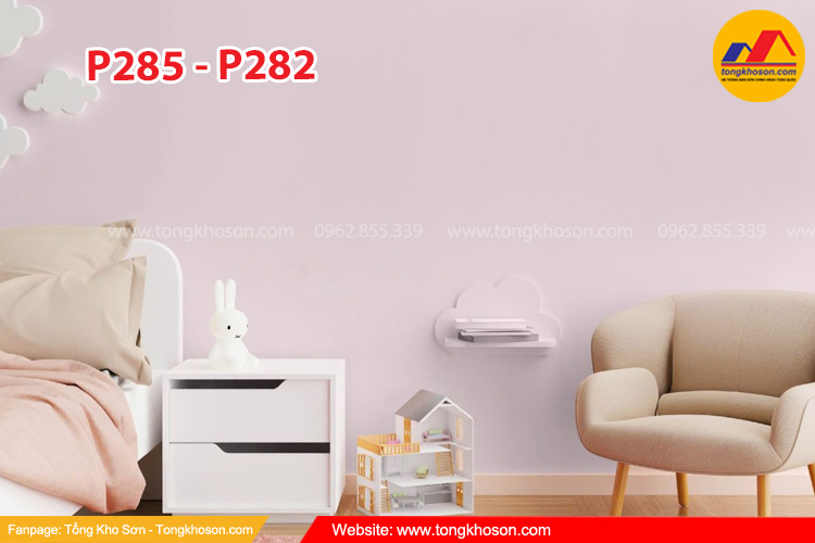 Sơn nhà màu tím nhẹ nhàng đẹp