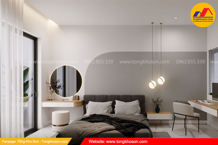 Mã màu sơn nội thất Spentec xám nhạt