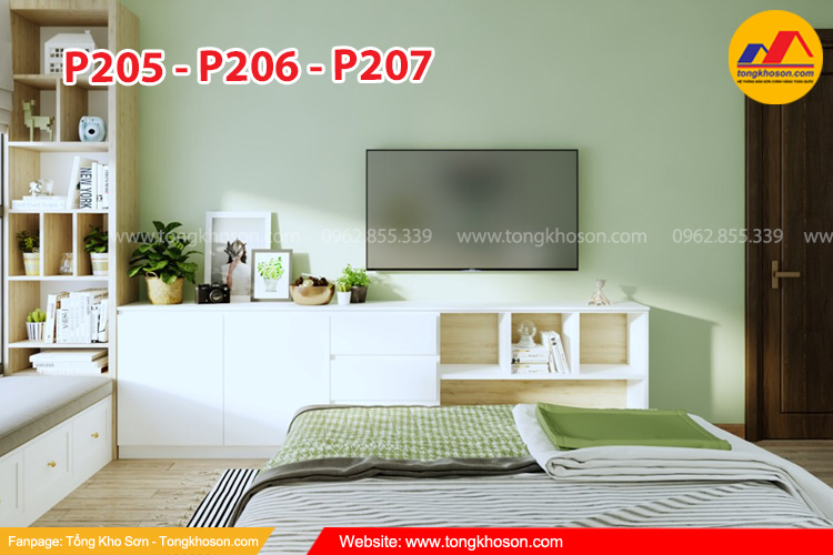 Sơn nhà màu xanh nõn chuối Spentec