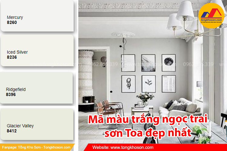 Mã màu trắng ngọc trai sơn Toa đẹp nhất