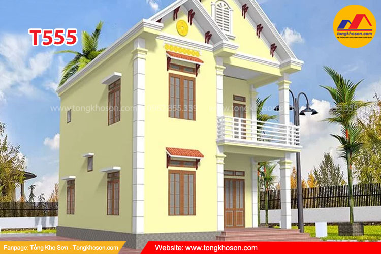 Mã màu vàng kem sơn ngoại thất Spentec 