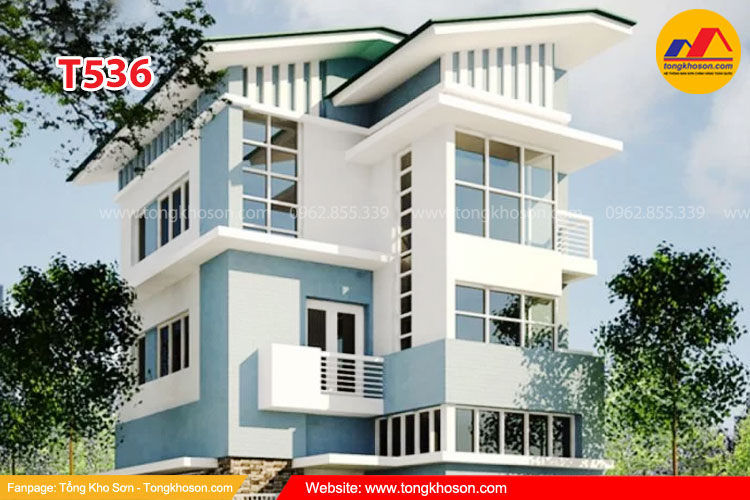 Mã màu xanh dương sơn ngoại thất Spentec 