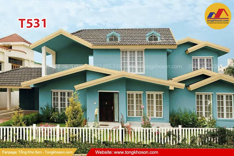 Mã màu xanh ngọc sơn ngoại thất Spentec 