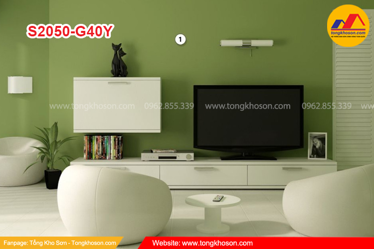Mã màu xanh lá sơn Jotun được yêu thích nhất S2050-G40Y
