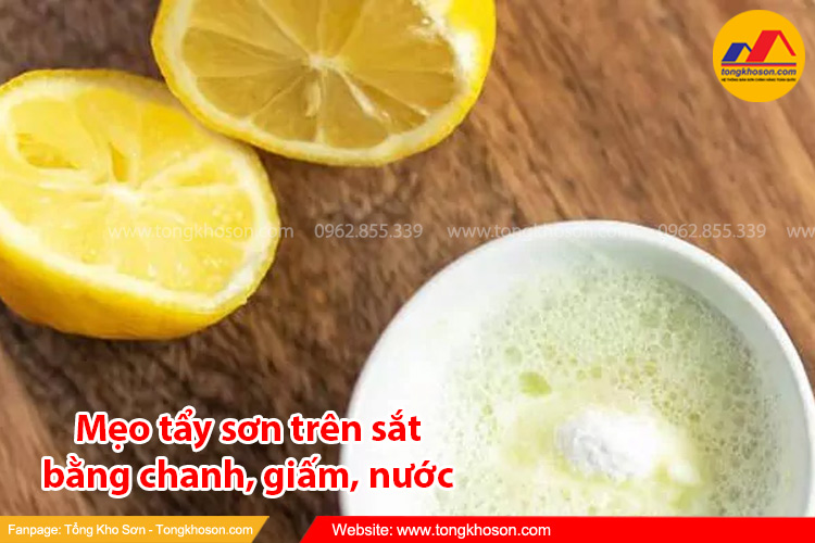 Mẹo tẩy sơn trên sắt cực nhanh tại nhà bằng chanh, giấm, nước
