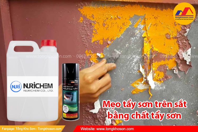 Mẹo tẩy sơn trên sắt cực nhanh tại nhà bằng hóa chất tẩy sơn