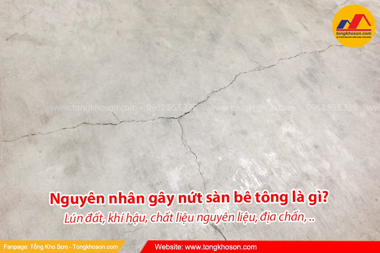 Nguyên nhân gây nứt sàn bê tông là gì?