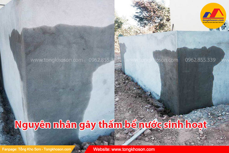 Nguyên nhân gây thấm bể nước sinh hoạt