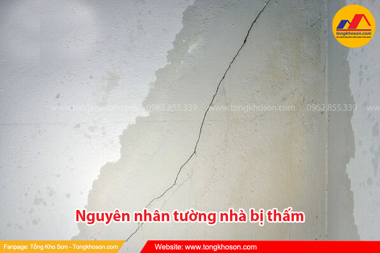 Nguyên nhân gây tình trạng tường nhà bị thấm