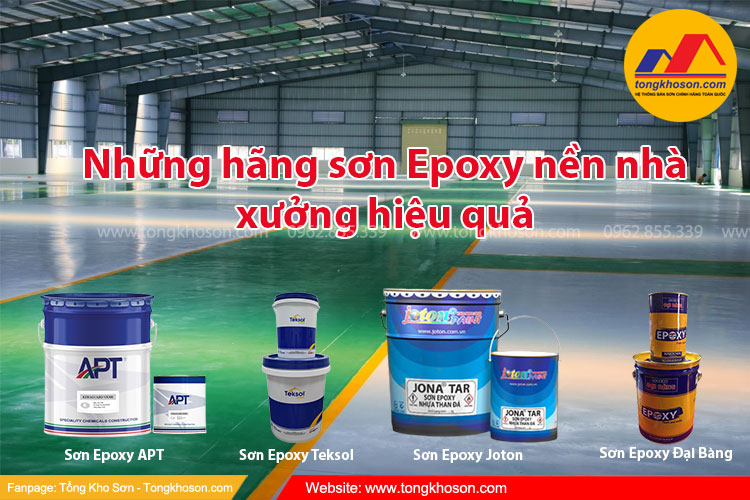 Những hãng sơn Epoxy nền nhà xưởng hiệu quả