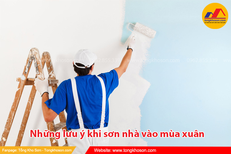 Những lưu ý khi sơn nhà vào mùa xuân