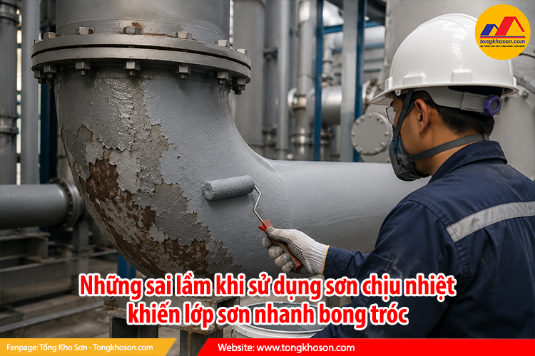 Những sai lầm khi sử dụng sơn chịu nhiệt khiến lớp sơn nhanh bong tróc