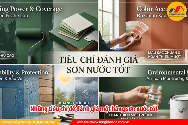 Những tiêu chí để đánh giá một hãng sơn nước tốt