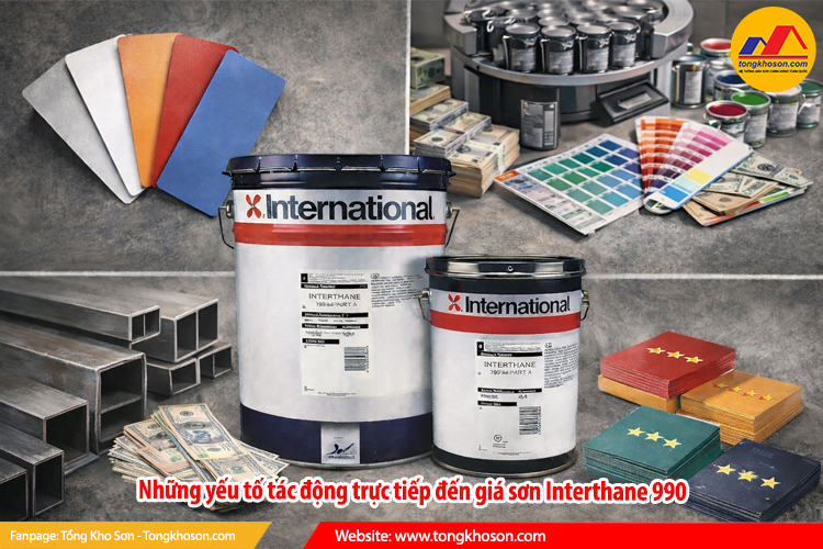 Những yếu tố tác động trực tiếp đến giá sơn Interthane 990