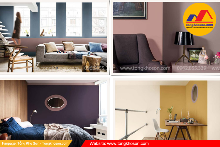 Phối màu sơn dulux 2018