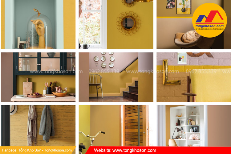 Phối màu Dulux của năm 2016 - Vàng Hoàng Kim