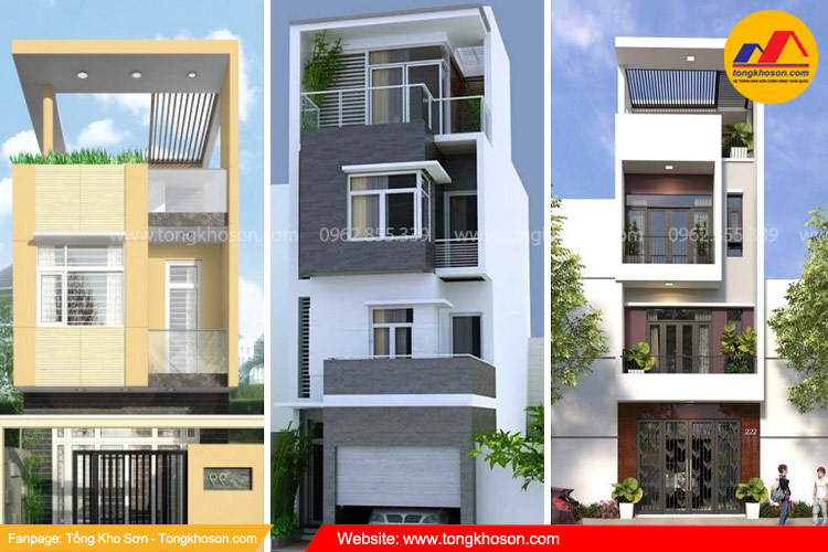 Gợi ý phối màu sơn mặt tiền đẹp