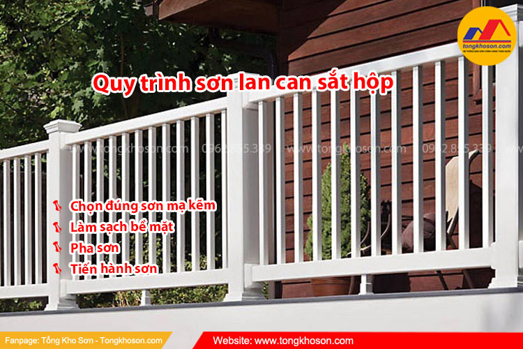 Quy trình sơn lan can sắt hộp đạt chuẩn