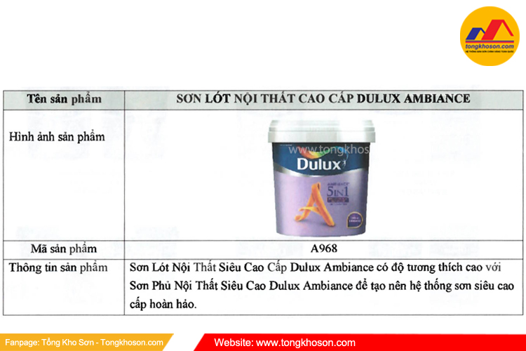 Ra mắt sản phẩm mới sơn lót nội thất siêu cao cấp Dulux Ambiance
