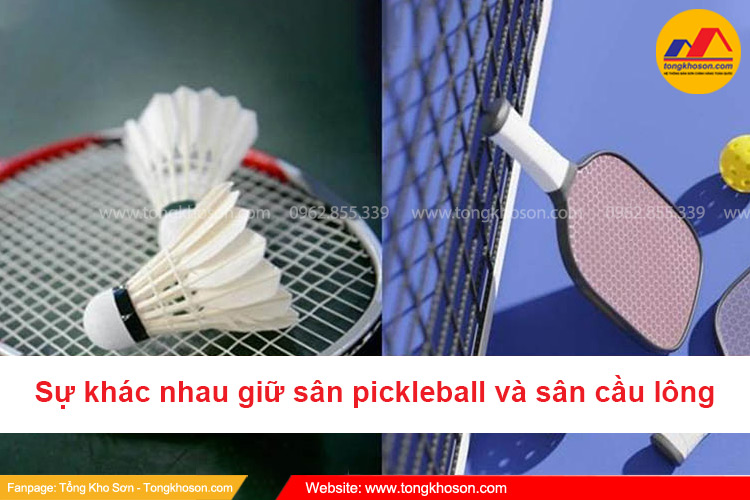 Sân pickleball và sân cầu lông khác nhau như thế nào? 