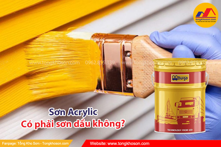 Sơn Acrylic có phải sơn dầu không? 