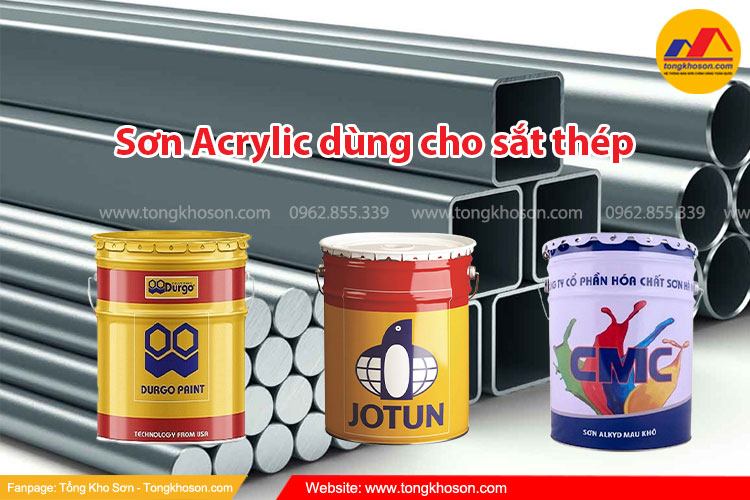 Sơn Acrylic dùng cho sắt thép