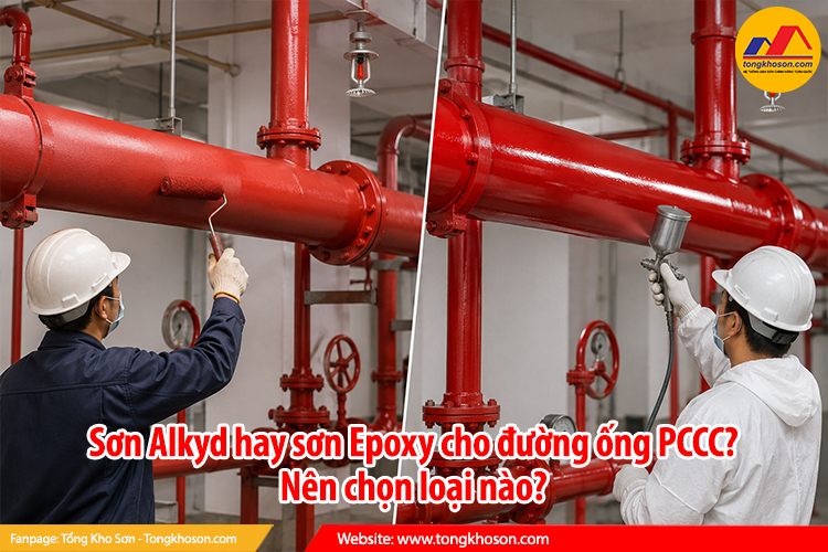 Sơn Alkyd hay sơn Epoxy cho đường ống PCCC? Nên chọn loại nào?