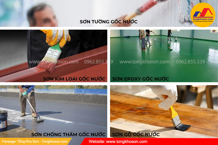 Sơn an toàn hệ nước và các ứng dụng phổ biến