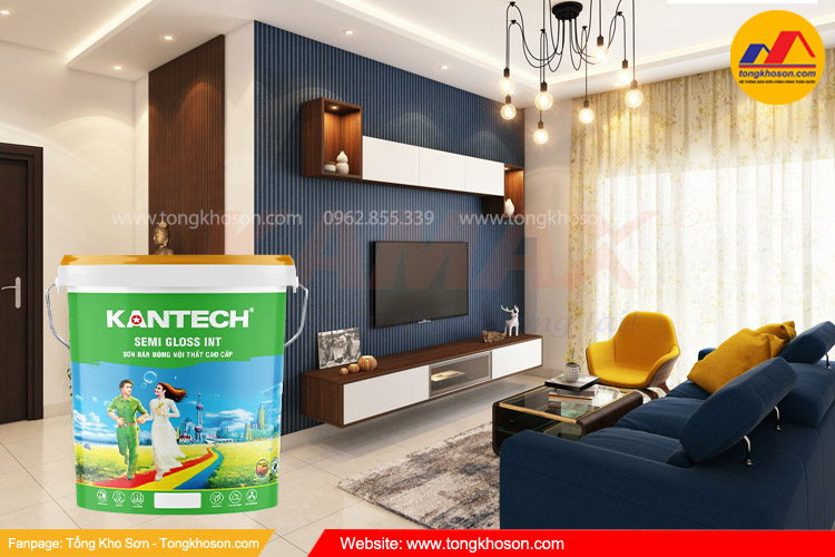 Sơn bán bóng nội thất cao cấp Kantech