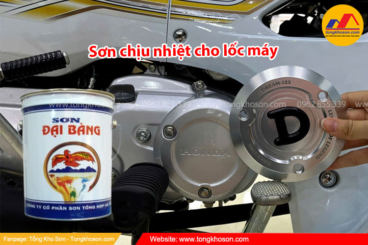 Sơn chịu nhiệt lốc máy Đại Bàng T300, T400, T500