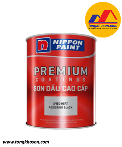 Sơn chịu nhiệt Nippon S450 Heat Resisting Black