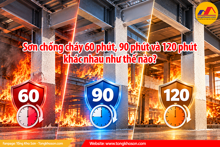 Sơn chống cháy 60 phút, 90 phút và 120 phút khác nhau như thế nào?