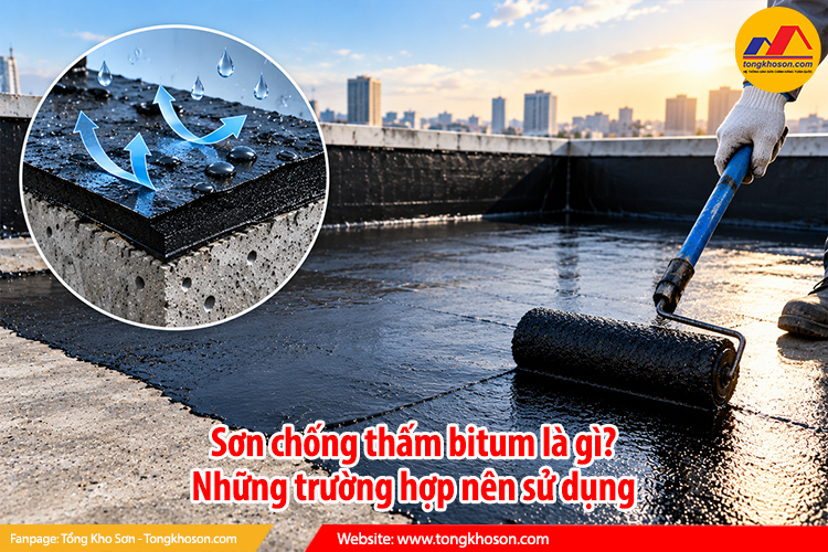 Sơn chống thấm bitum là gì? Những trường hợp nên sử dụng