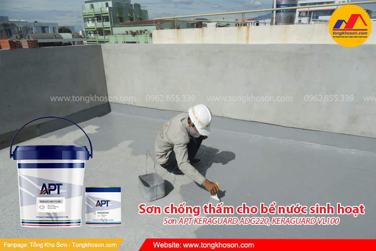 Sơn chống thấm cho bể nước sinh hoạt | Tongkhoson.com
