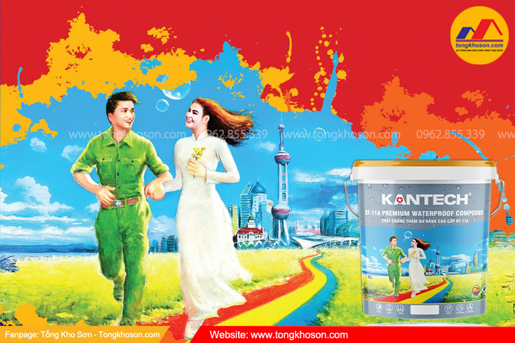 Sơn chống thấm Kantech và hướng dẫn thi công