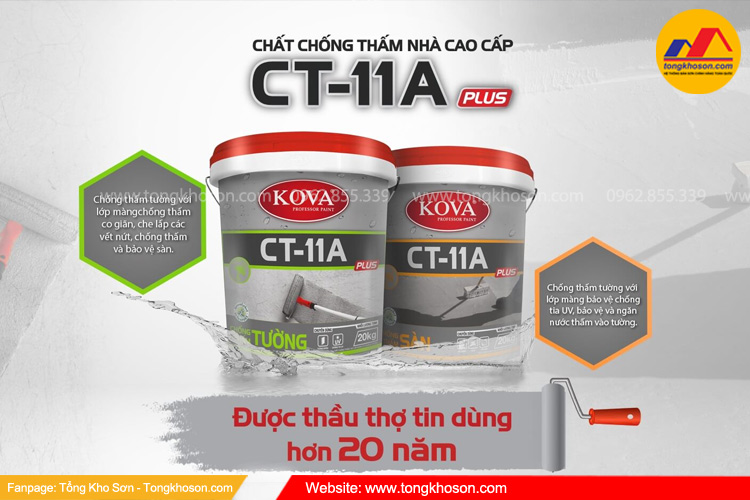 Sơn chống thấm Kova tốt nhất cho khu vực miền Nam