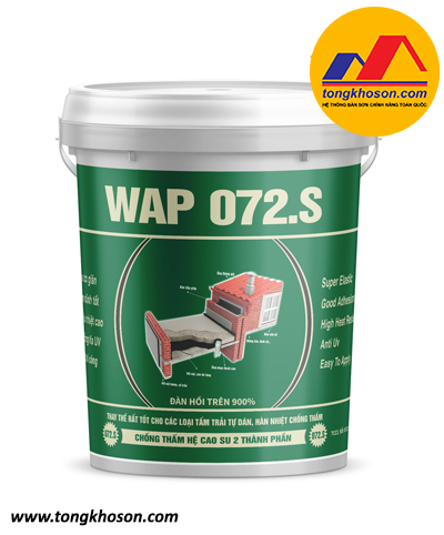 Sơn Chống thấm Wap 072.S hệ cao su lỏng