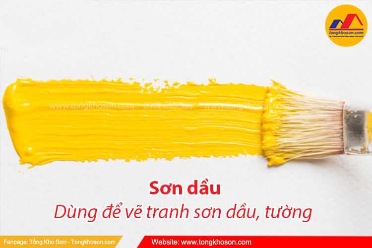 Màu vẽ tranh sơn dầu dùng để vẽ lên tường, giấy