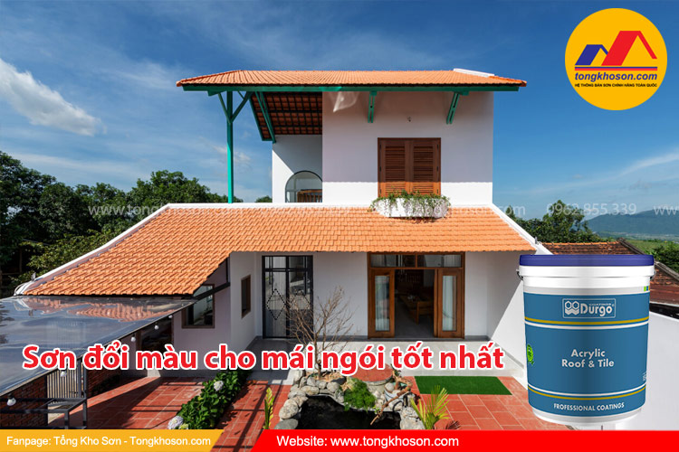 Sơn đổi màu cho mái ngói tốt nhất  - Sơn ngói Durgo