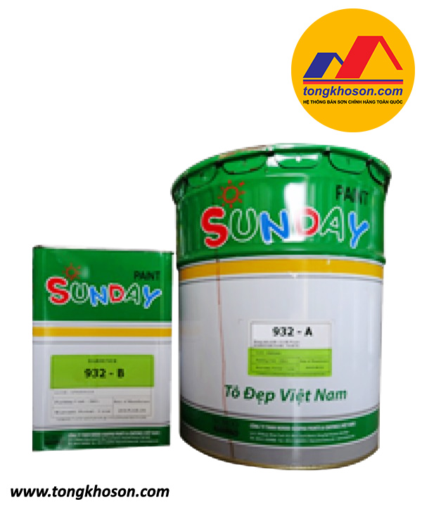 Sơn epoxy 2 thánh phần hệ tự san phẳng Sunday 932