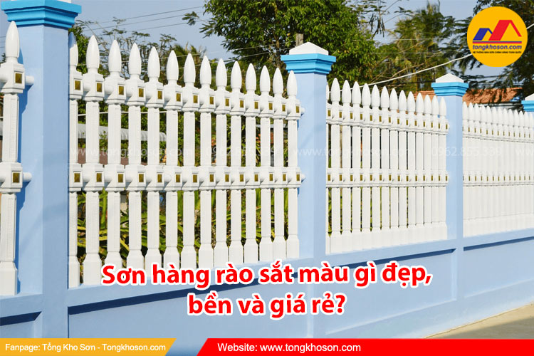 Sơn hàng rào sắt màu gì đẹp, bền màu?