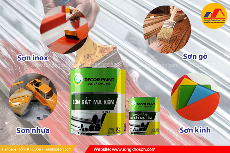 Sơn inox, sơn nhựa, sơn gỗ, ... nên tham khảo dòng sơn 15 in 1 này