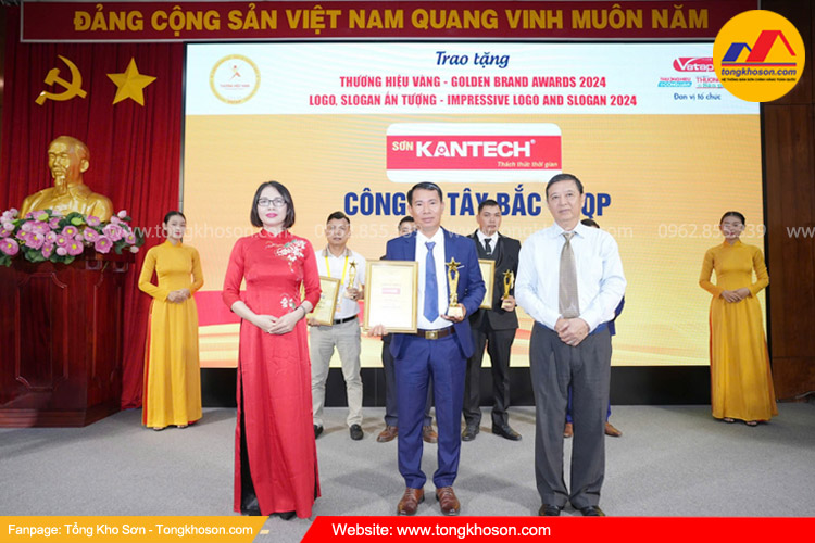 Sơn Kantech lọt Top 5 thương hiệu vàng Việt Nam năm 2024