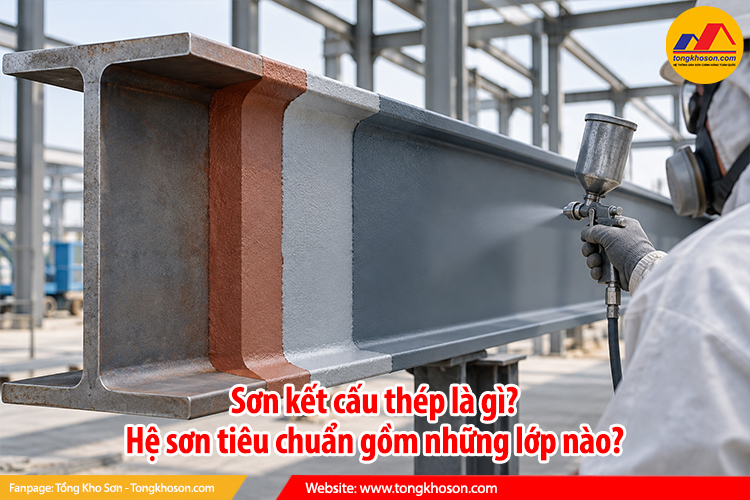 Sơn kết cấu thép là gì? Hệ sơn tiêu chuẩn gồm những lớp nào?